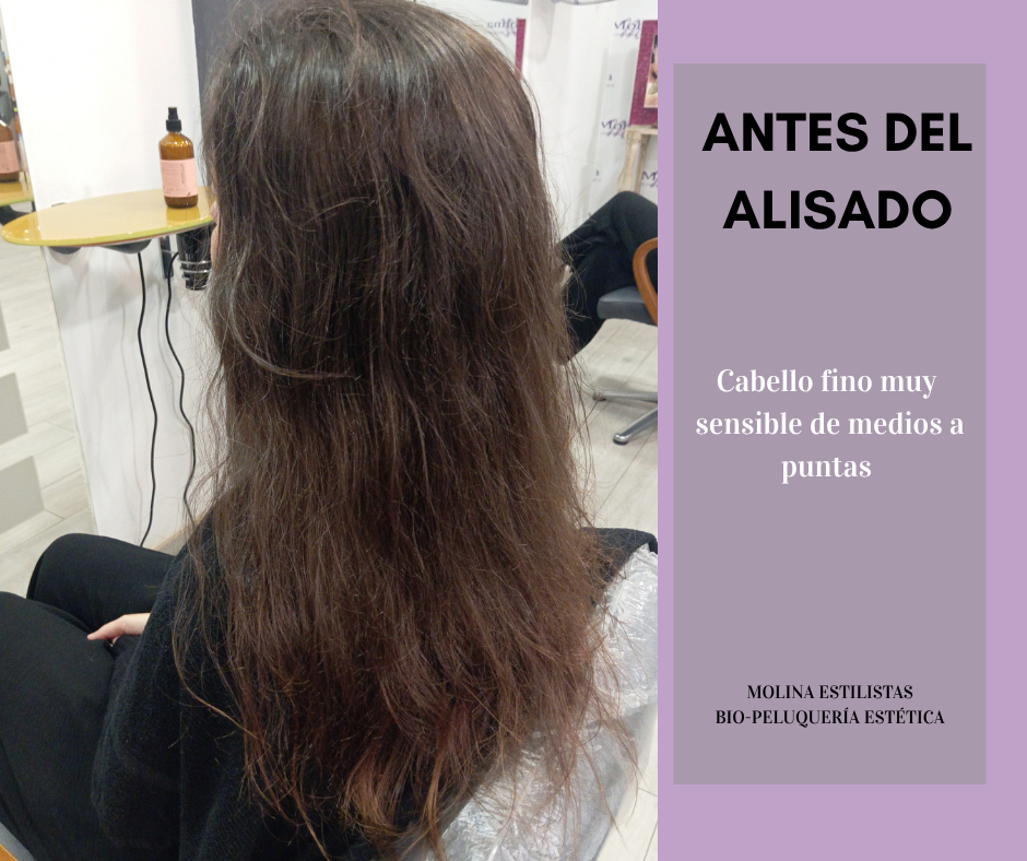 antes del alisado